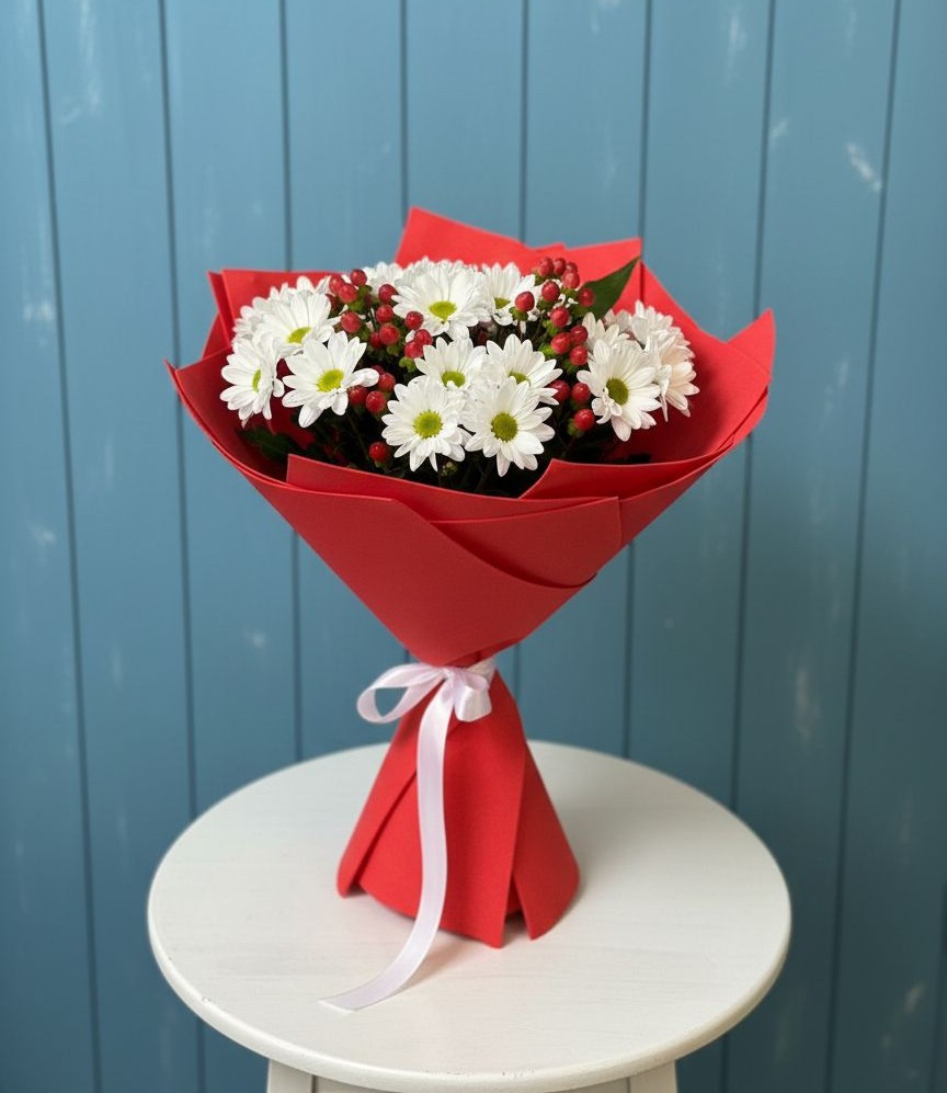 Букет цветов из: Хризантемы в Ртищево