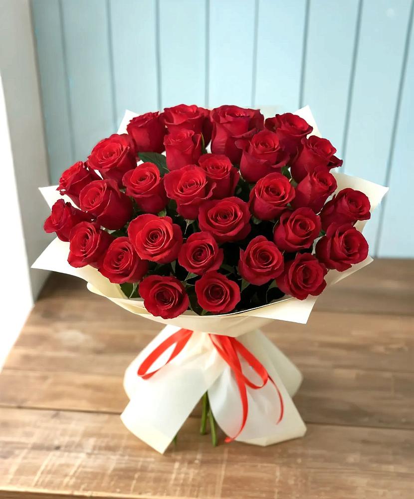 Букет 29 Красных роз в Ртищево