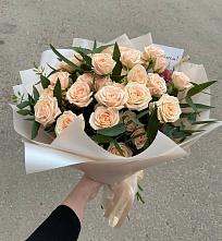 Букет Кремовые розы Латте в Ртищево