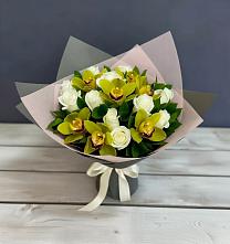 Букет цветов из:  Орхидеи и Розы в Ртищево