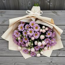 Букет цветов из:  Розы и Хризантемы в Ртищево