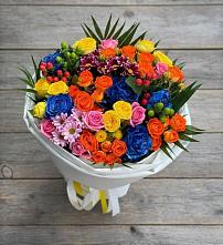 Букет цветов из:  Розы и Хризантемы #REPLACE_PRED# Ртищево