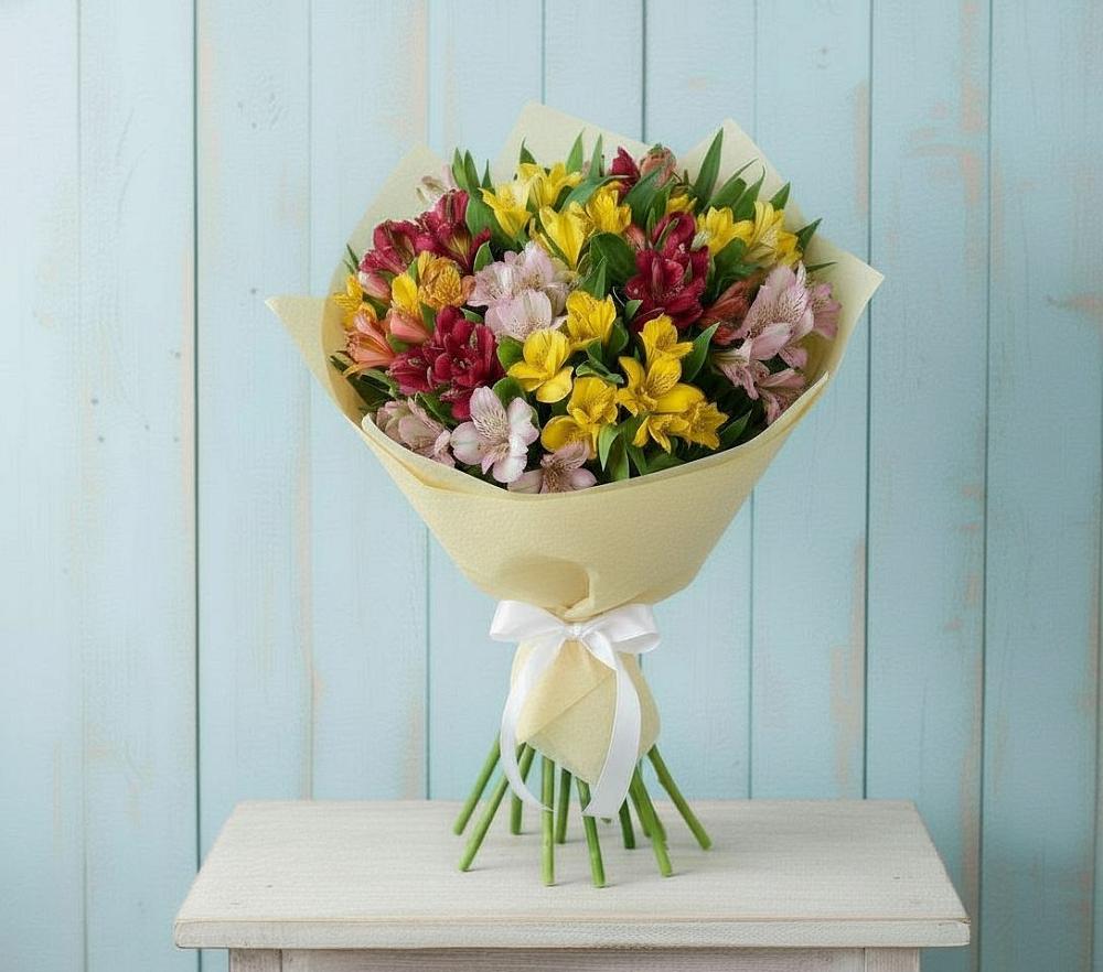 Букет цветов из: Альстромерии в Ртищево