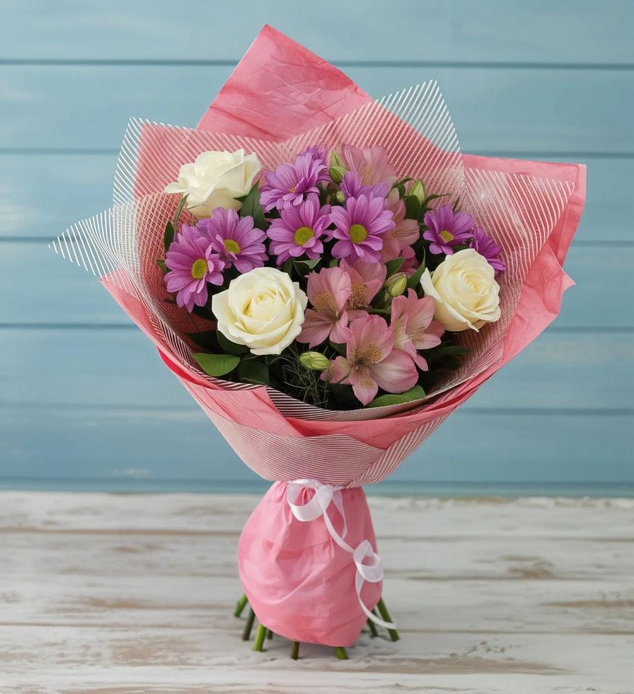 Букет цветов из: Герберы в Ртищево