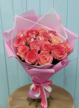 Букет 15 Розовых роз Равель в Ртищево