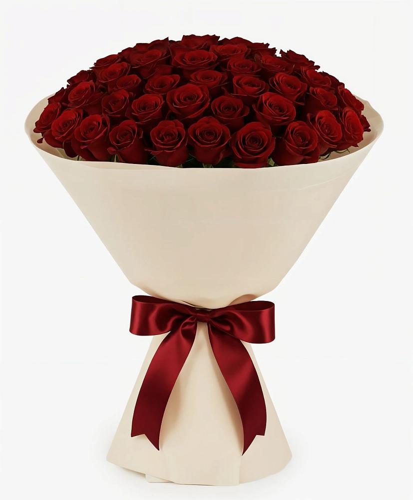 Букет 101 Бордовая роза Блэк Бакарра в Ртищево