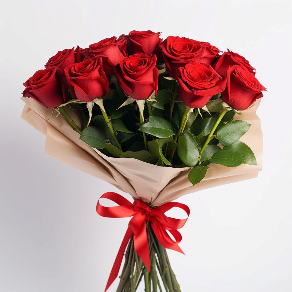 Букет 11 Красных роз Эдлесс Лав в Ртищево